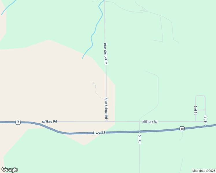 map of restaurants, bars, coffee shops, grocery stores, and more near 13004 Blue School Road in Fennimore