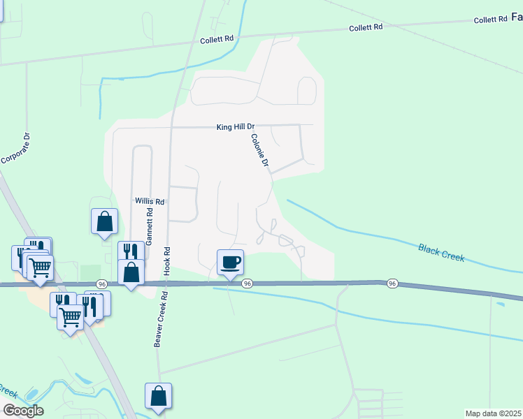 map of restaurants, bars, coffee shops, grocery stores, and more near 1061 Fairdale Glen in Farmington