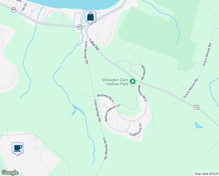 map of restaurants, bars, coffee shops, grocery stores, and more near 6 Jockey Club Court in Saratoga Springs