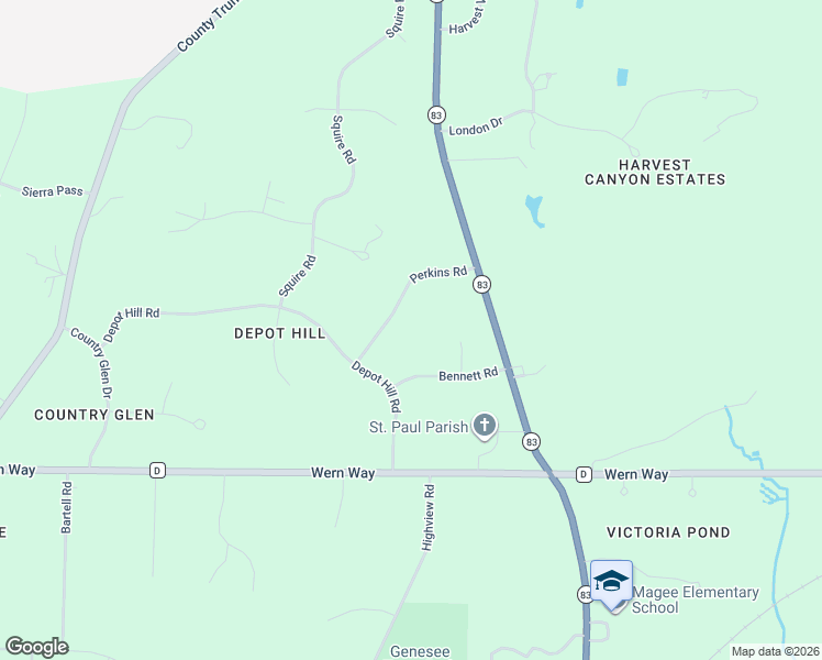 map of restaurants, bars, coffee shops, grocery stores, and more near W317S3683 Bennet Court in Waukesha