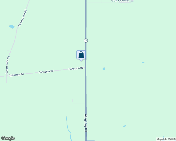 map of restaurants, bars, coffee shops, grocery stores, and more near 8993 Alleghany Road in Corfu