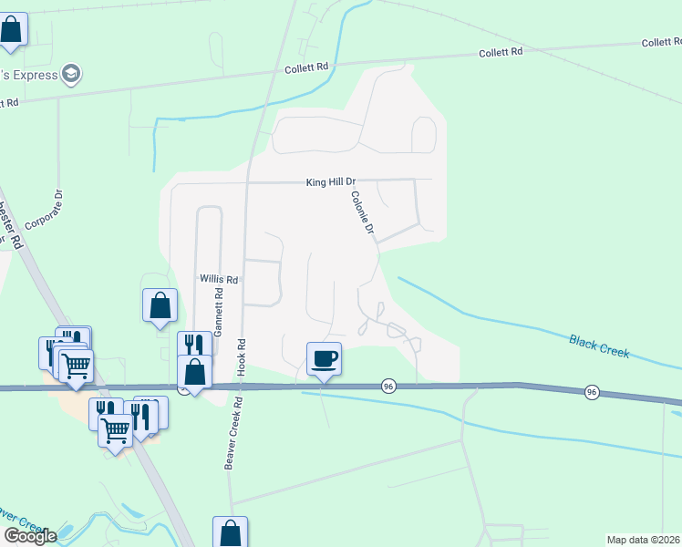 map of restaurants, bars, coffee shops, grocery stores, and more near 1239 Glen Carlyn Drive in Farmington