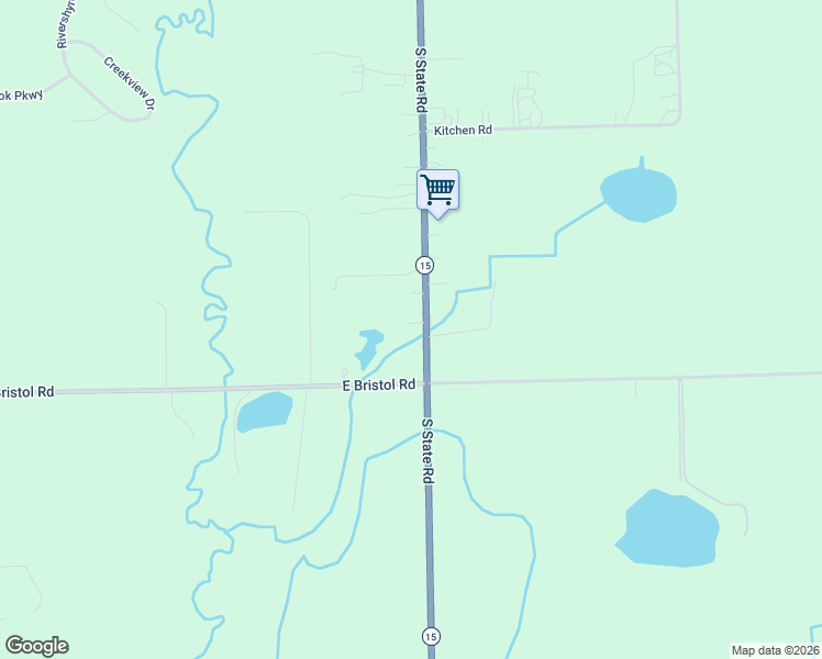 map of restaurants, bars, coffee shops, grocery stores, and more near 3462 South State Road in Davison