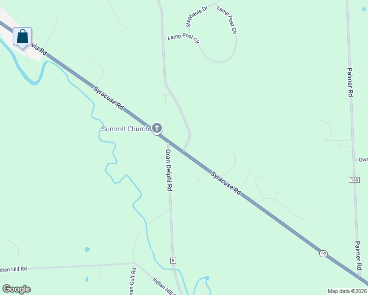 map of restaurants, bars, coffee shops, grocery stores, and more near 8597 Cazenovia Road in Manlius