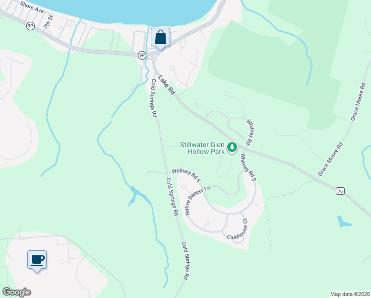 map of restaurants, bars, coffee shops, grocery stores, and more near 6 Jockey Club Court in Saratoga Springs