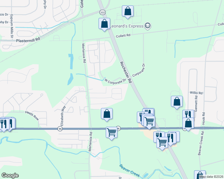 map of restaurants, bars, coffee shops, grocery stores, and more near 97 Tidd Circle in Farmington