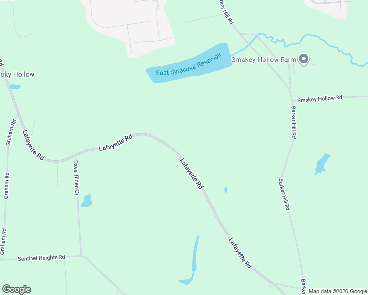 map of restaurants, bars, coffee shops, grocery stores, and more near 4223 Lafayette Road in Jamesville