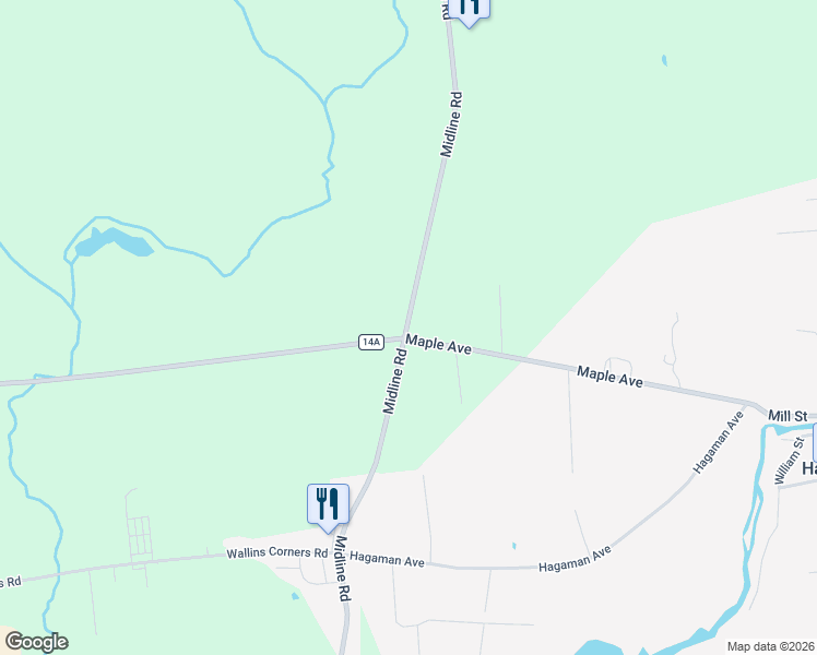 map of restaurants, bars, coffee shops, grocery stores, and more near 318 Maple Avenue in Amsterdam