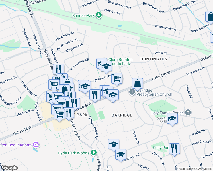 map of restaurants, bars, coffee shops, grocery stores, and more near 1022 Wembley Road in London