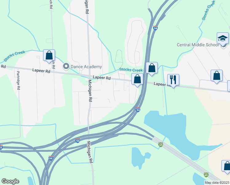 map of restaurants, bars, coffee shops, grocery stores, and more near 2498 New Hampshire Avenue in Port Huron