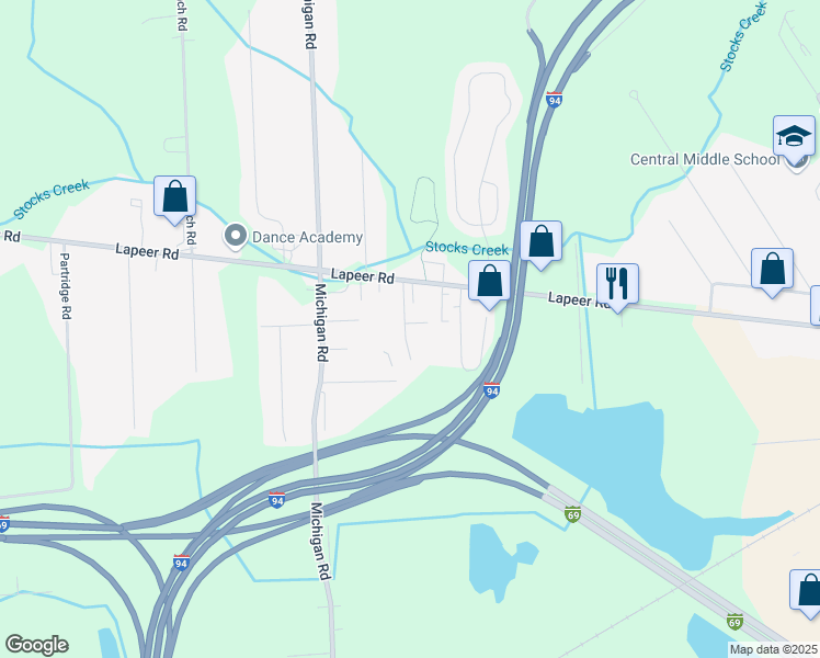 map of restaurants, bars, coffee shops, grocery stores, and more near 2498 Dorchester Court in Port Huron