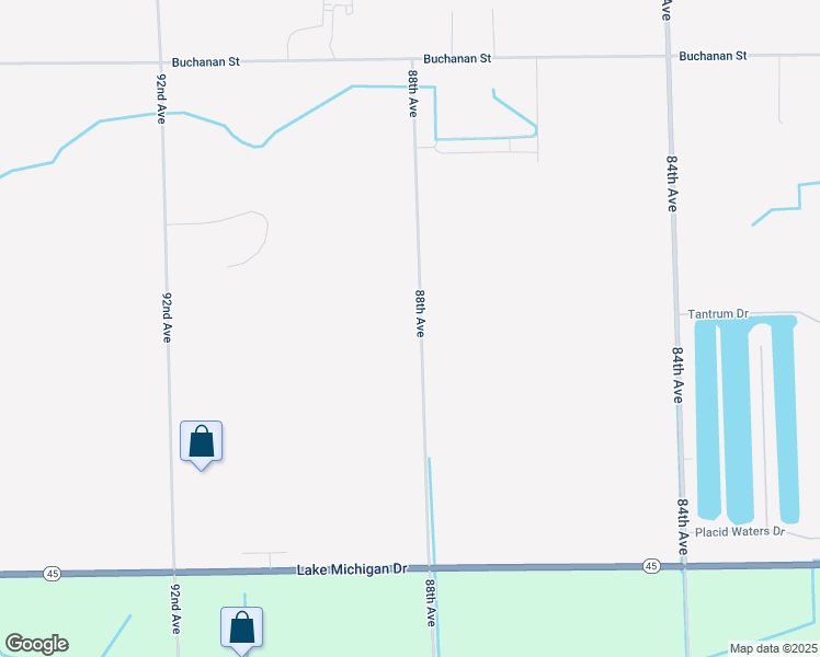 map of restaurants, bars, coffee shops, grocery stores, and more near 11557 88th Avenue in Allendale