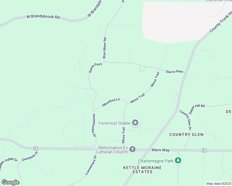 map of restaurants, bars, coffee shops, grocery stores, and more near S36W32900 Mumford Lane in Dousman