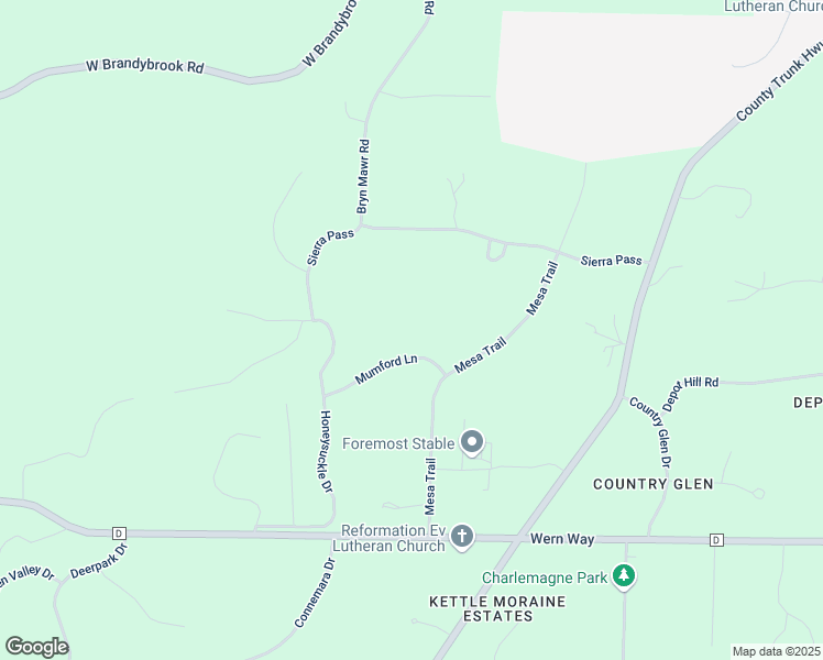 map of restaurants, bars, coffee shops, grocery stores, and more near S36W32900 Mumford Lane in Dousman