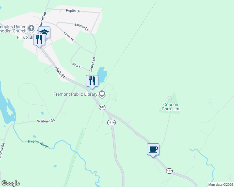 map of restaurants, bars, coffee shops, grocery stores, and more near 27 Jackie Bernier Drive in Fremont