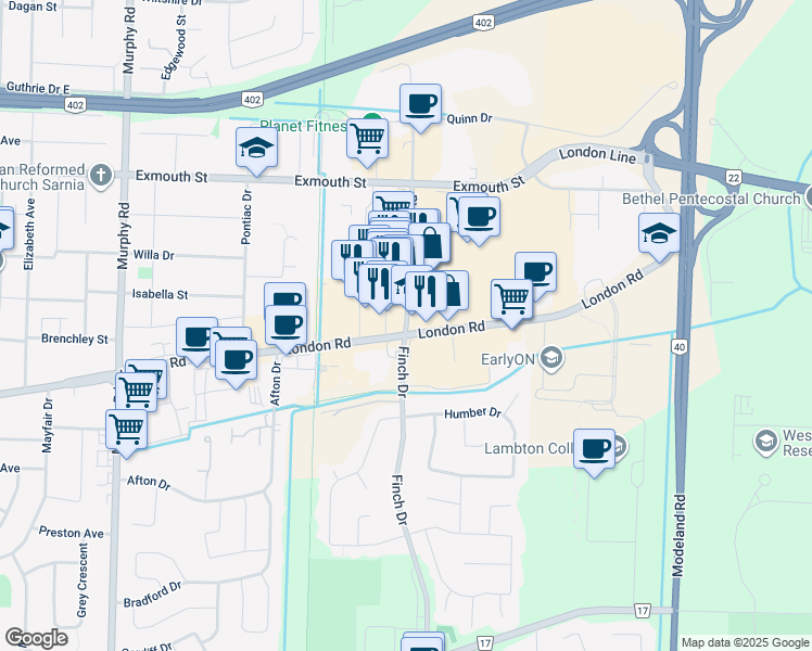 1380 Lambton Mall Road, Sarnia ON Walk Score
