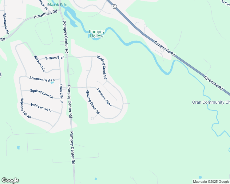 map of restaurants, bars, coffee shops, grocery stores, and more near 4361 Winding Creek Road in Manlius