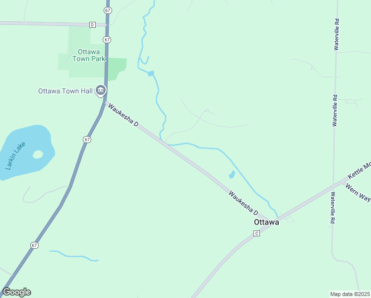 map of restaurants, bars, coffee shops, grocery stores, and more near S35W35608 County Road D in Dousman