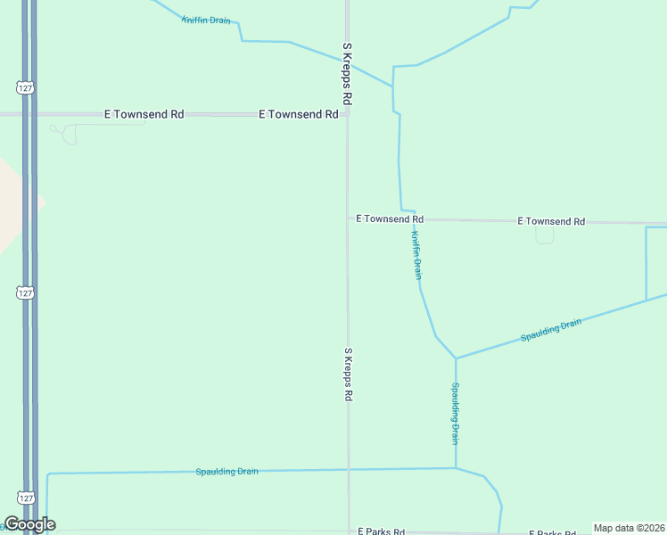 map of restaurants, bars, coffee shops, grocery stores, and more near 2470 South Krepps Road in Saint Johns
