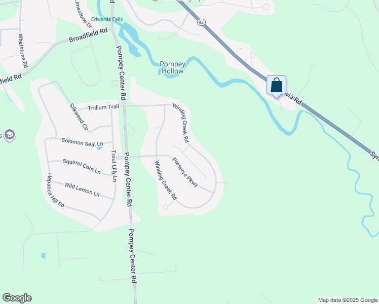 map of restaurants, bars, coffee shops, grocery stores, and more near 4350 Winding Creek Road in Manlius