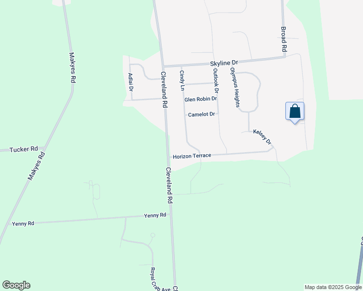 map of restaurants, bars, coffee shops, grocery stores, and more near 4915 Horizon Terrace in Syracuse