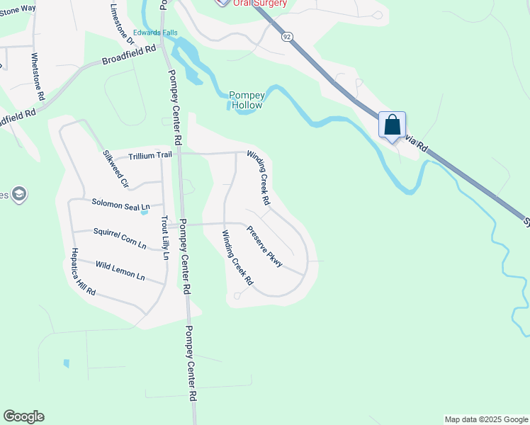 map of restaurants, bars, coffee shops, grocery stores, and more near 4350 Winding Creek Road in Manlius