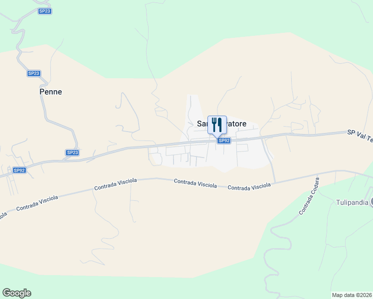 map of restaurants, bars, coffee shops, grocery stores, and more near 45 contrada tesino in Provincia di Ascoli Piceno