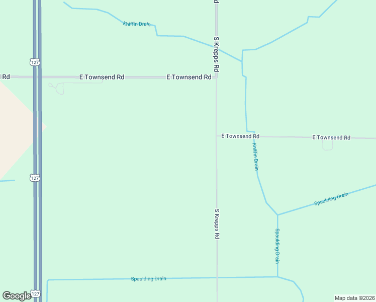 map of restaurants, bars, coffee shops, grocery stores, and more near 2470 South Krepps Road in Saint Johns