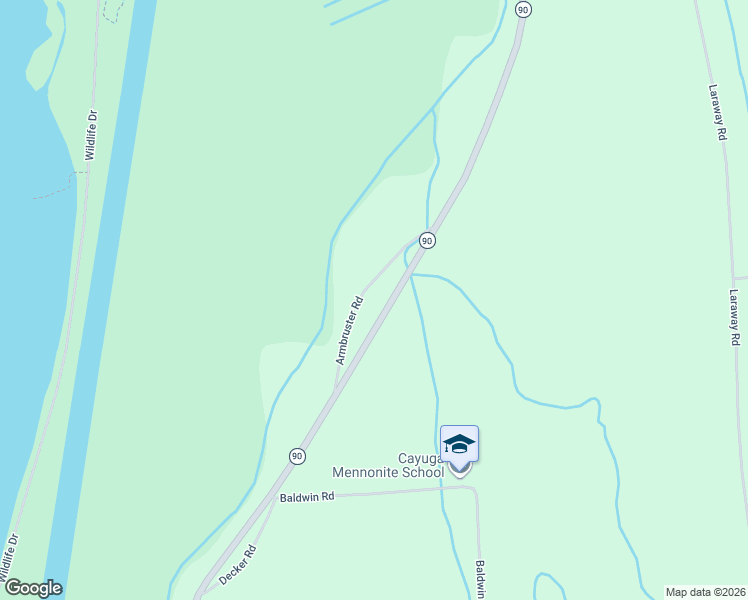 map of restaurants, bars, coffee shops, grocery stores, and more near 7528 Armbruster Road in Cayuga