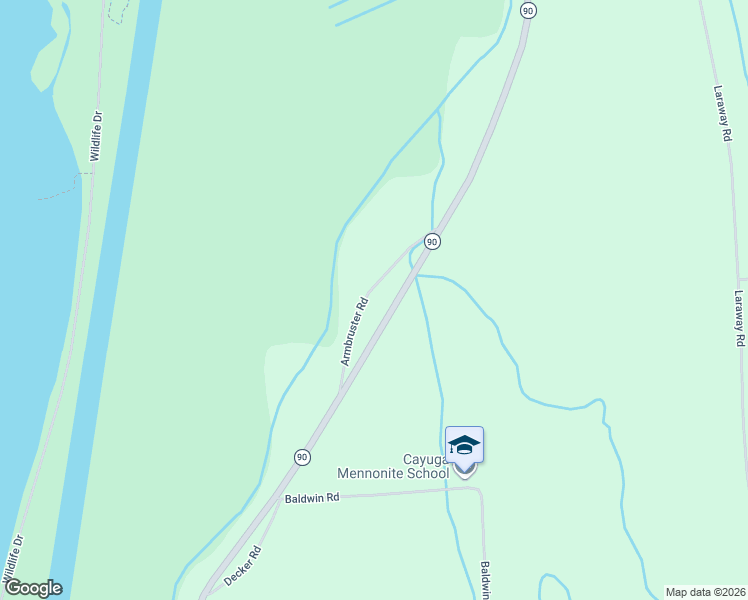 map of restaurants, bars, coffee shops, grocery stores, and more near 7528 Armbruster Road in Cayuga