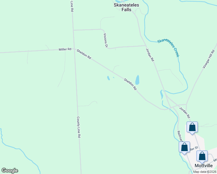 map of restaurants, bars, coffee shops, grocery stores, and more near 740 Sheldon Road in Skaneateles