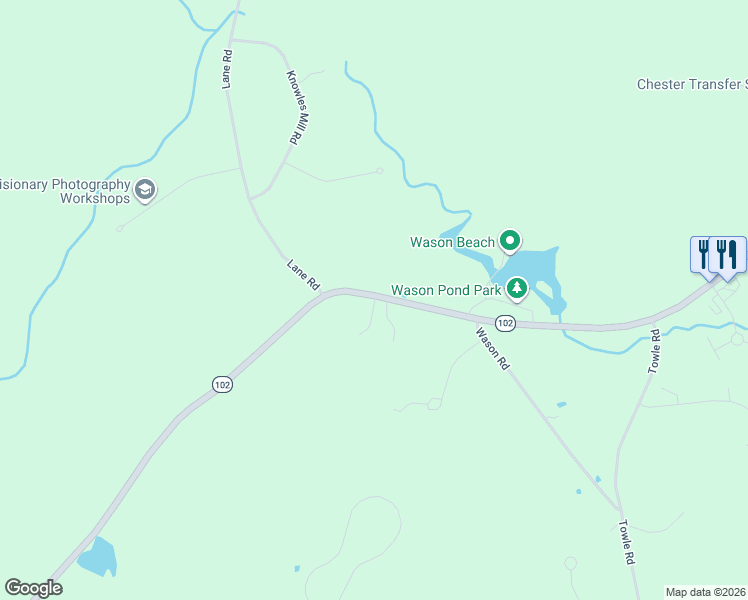 map of restaurants, bars, coffee shops, grocery stores, and more near 523 Raymond Road in Chester