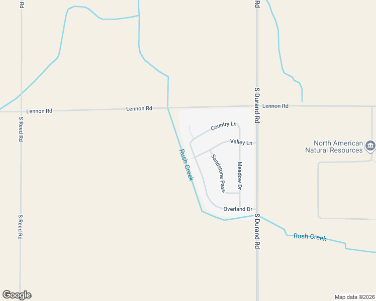 map of restaurants, bars, coffee shops, grocery stores, and more near 1142 Overland Drive in Lennon