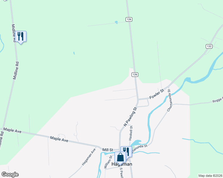 map of restaurants, bars, coffee shops, grocery stores, and more near 36 Albea Drive in Amsterdam