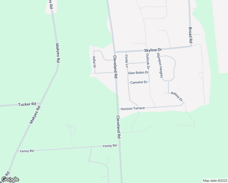 map of restaurants, bars, coffee shops, grocery stores, and more near 4385 Cleveland Road in Syracuse