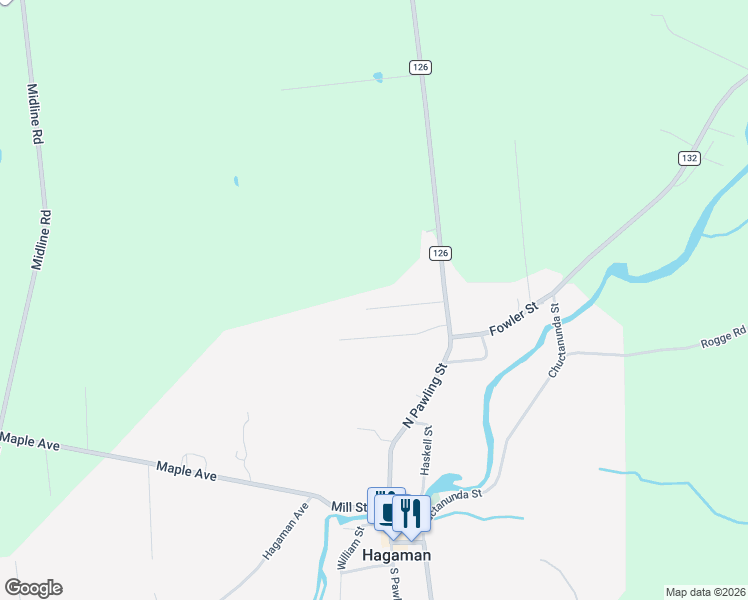 map of restaurants, bars, coffee shops, grocery stores, and more near 36 Albea Drive in Amsterdam