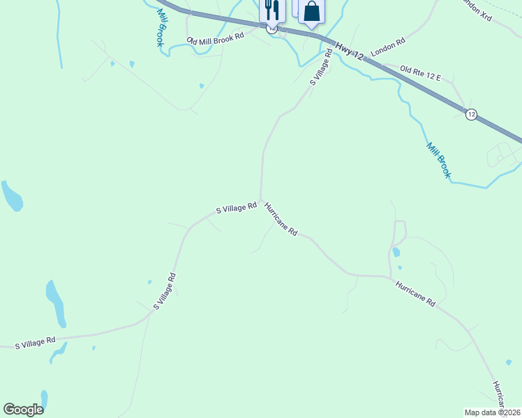 map of restaurants, bars, coffee shops, grocery stores, and more near 554 South Village Road in Westmoreland