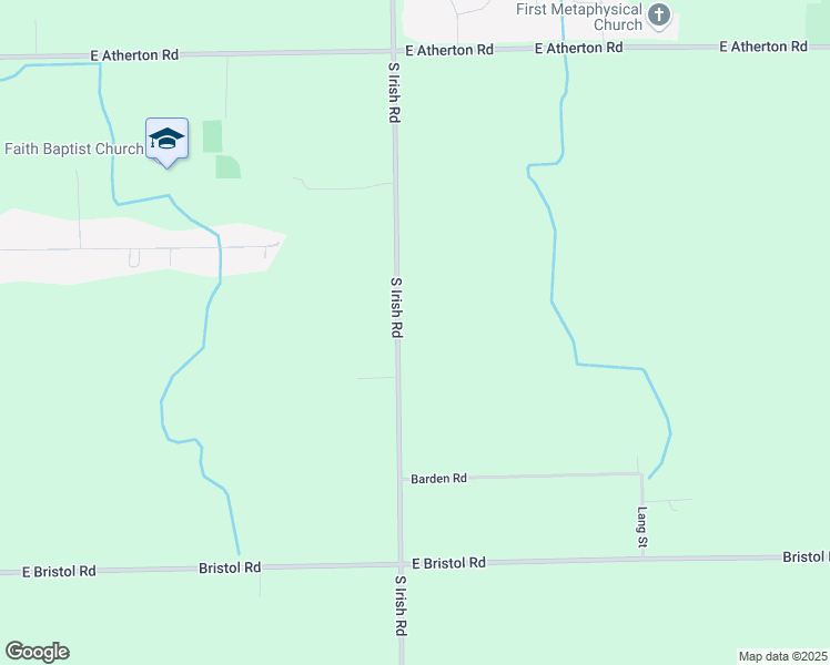 map of restaurants, bars, coffee shops, grocery stores, and more near 3287 South Irish Road in Davison