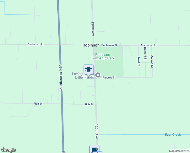 map of restaurants, bars, coffee shops, grocery stores, and more near 11790 120th Avenue in Grand Haven