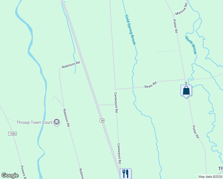 map of restaurants, bars, coffee shops, grocery stores, and more near 7551 Centerport Road in Auburn