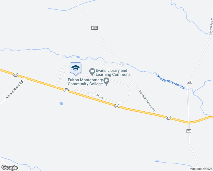 map of restaurants, bars, coffee shops, grocery stores, and more near 2805 New York 67 in Johnstown