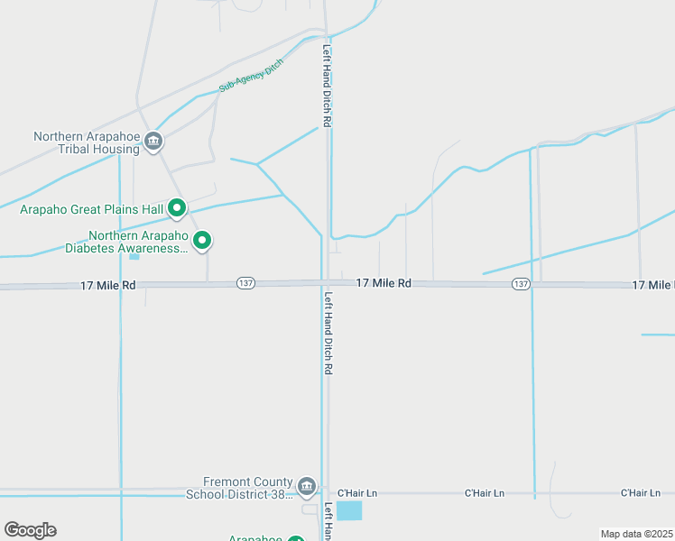 map of restaurants, bars, coffee shops, grocery stores, and more near 1424 17 Mile Road in Riverton