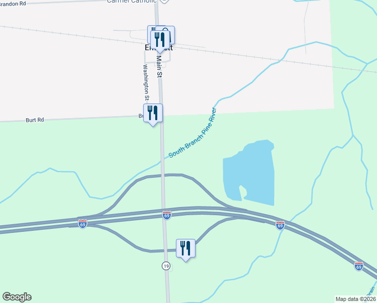 map of restaurants, bars, coffee shops, grocery stores, and more near in Emmett