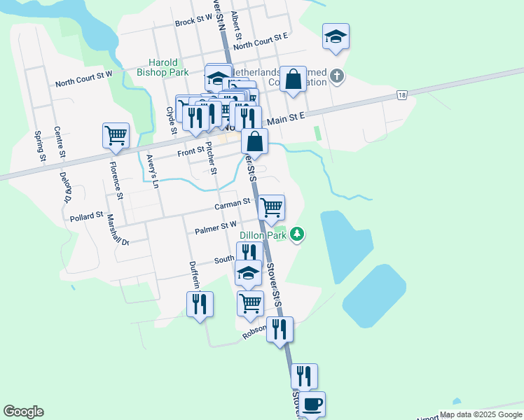 map of restaurants, bars, coffee shops, grocery stores, and more near 41 Oxford 59 in Norwich