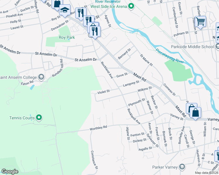 map of restaurants, bars, coffee shops, grocery stores, and more near 32 Orms Street in Manchester