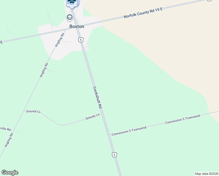 map of restaurants, bars, coffee shops, grocery stores, and more near 2840-2908 Cockshutt Road in Waterford