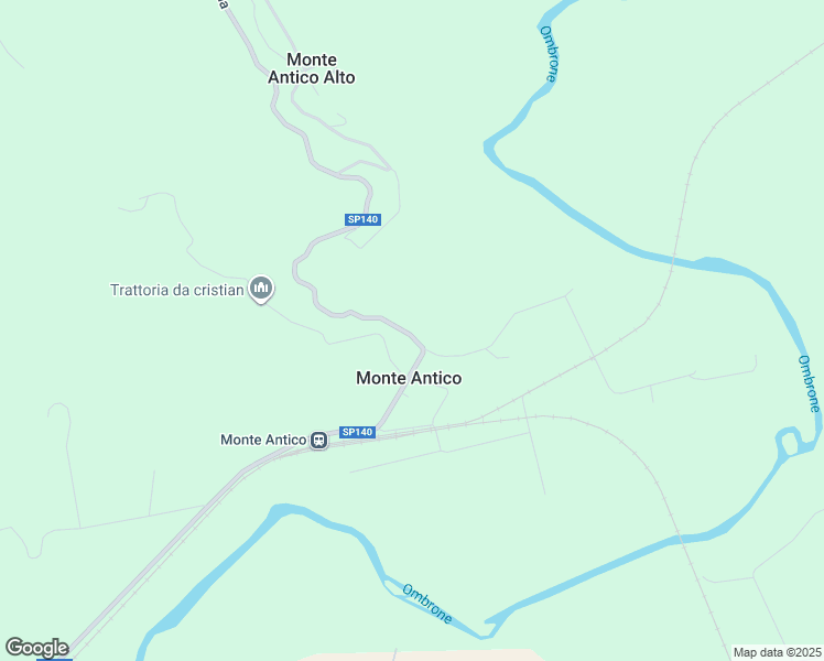 map of restaurants, bars, coffee shops, grocery stores, and more near 24 Strada Provinciale Leopoldina in Monte Antico