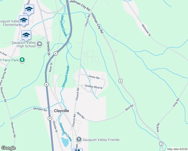 map of restaurants, bars, coffee shops, grocery stores, and more near 13 Jones Road in Paris