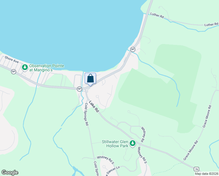map of restaurants, bars, coffee shops, grocery stores, and more near 13 Pine Ridge Road in Saratoga Springs