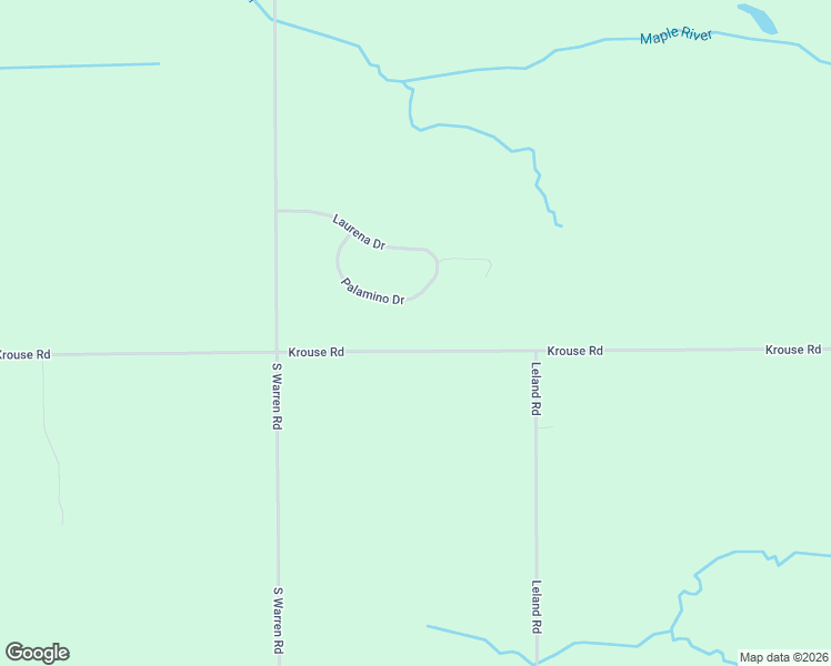 map of restaurants, bars, coffee shops, grocery stores, and more near 8718 Krouse Road in Ovid
